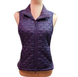 Thinsulate insulated quilted dark purplish blue vest. Size M